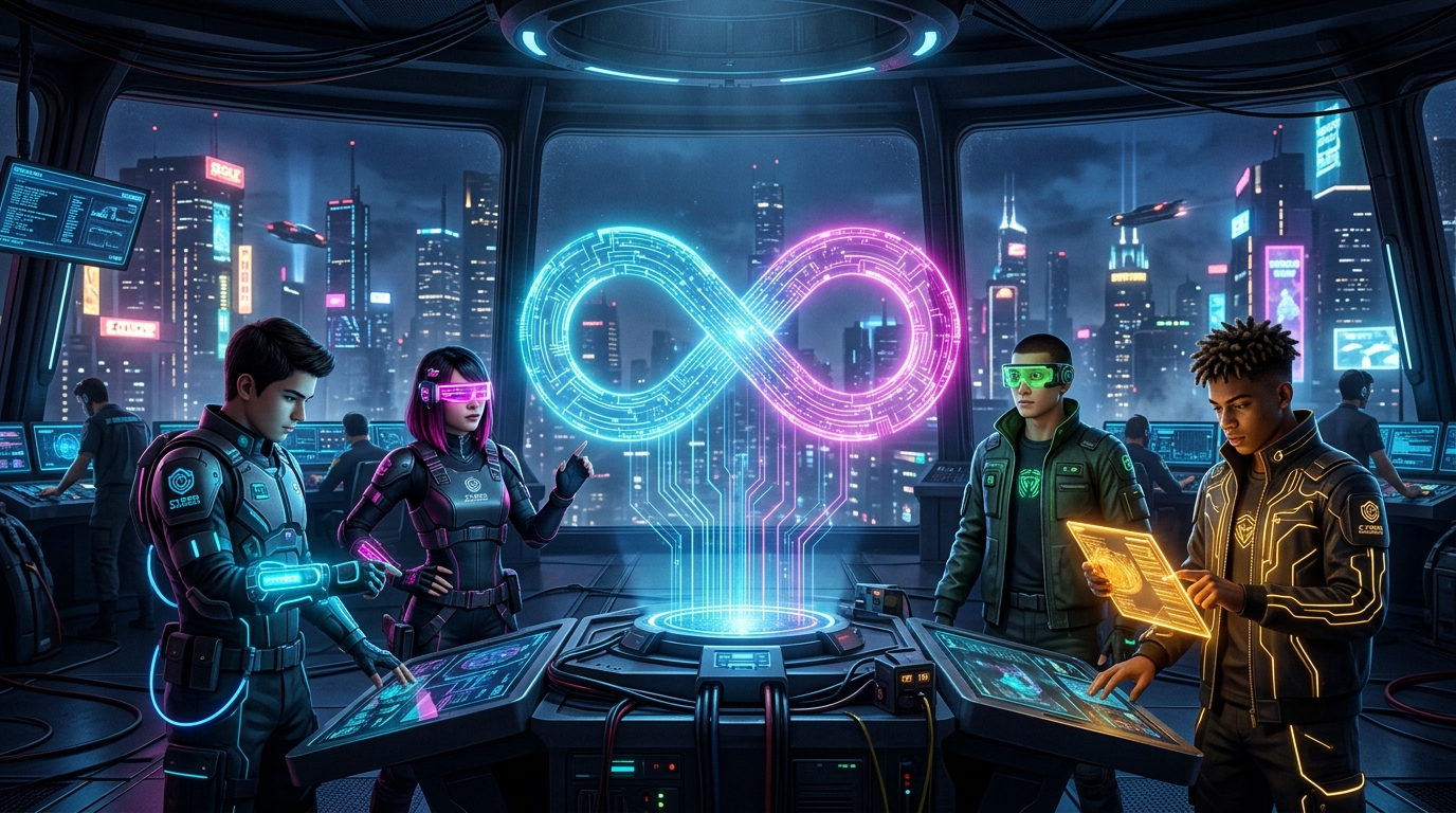 Puente de control holográfico CifraFlow Financiero